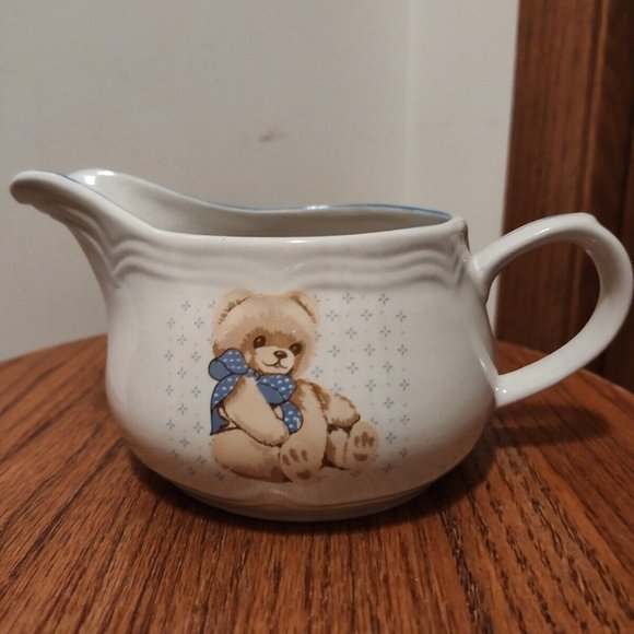 Dining Tienshan Stoneware Theodore Country Teddy Bear Gravy Boat